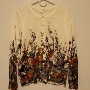 C. D. Petites cardigan size medium
